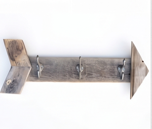 Premium Rustic Wooden Wall <b>Hook</b> Rack With 3 Metal <b>Hooks</b> Handmade For Clothing Storage Elegant Home Decor - Product Image 3