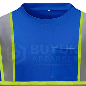 Camiseta de Seguridad de Manga Corta de Alta Visibilidad, Ligera, Protección Contra Incendios, Reflectante, Transpirable, 100% Poliéster, con Paquete de Respirador - Product Image 6