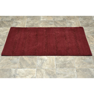 Customised Modern Classic Style Organic Maaza Rectangle <b>Nylon</b> NonSlip Striped Bath Rug Absorbent Bathroom Washable Quick Dry Rug - Product Image 1
