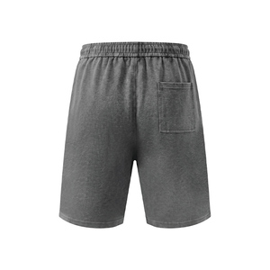 Streetwear <b>Men's</b> Custom Casual Acid Washed Heavyweight Drawstring distressed <b>long</b> Cotton Ripped Sweat <b>Shorts</b> for <b>Men</b> - Product Image 2