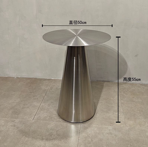 Table basse ronde multifonctionnelle en marbre de luxe léger, table ronde de café, table en fer - Product Image 6