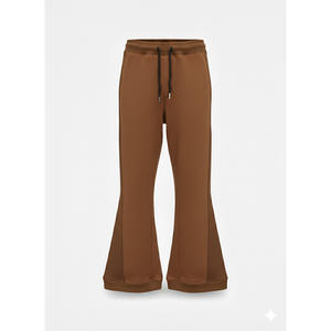 Pantalones Deportivos Personalizados con Logotipo de Marca, Joggers de Alta Calidad, Corte Holgado, Unisex, Diseño Acampanado de Dos Tonos para Hombre - Product Image 1