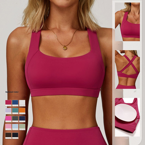 Sujetador deportivo para mujer de ajuste cómodo, con tela suave y elástica, tecnología de absorción de humedad y diseño transpirable para gimnasio y yoga. - Product Image 5