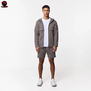 Conjunto Deportivo Tri Pro de Primera Calidad, Unisex, 2 Piezas, Chaqueta Cortavientos y Pantalones Cortos Personalizados, 100% Poliéster, Transpirable, Informal, para Verano - Product Image 4