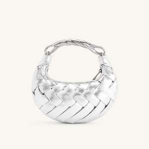 Bolso de Mano Portátil con Cierre para Mujer, Bolso Bandolera Tejido a Mano, Marca de Lujo - Product Image 3