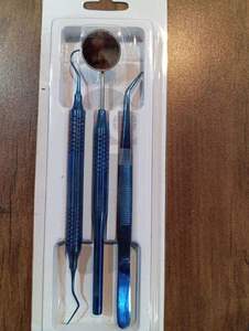 Kit d'examen dentaire en acier inoxydable pour usage professionnel : miroir de blanchiment dentaire, détartreur, pinces, instruments chirurgicaux de base - Product Image 4
