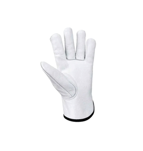 Gants de sécurité en nitrile HOLY SIGNS INTERNATIONAL, blancs, lisses, durables, antidérapants, à revers droit, usage général, niveau d'impact 1 - Product Image 3