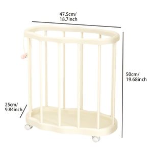 Cesto portaoggetti con ruote per attrezzature sportive, grande capacità, organizer per tappetini yoga, per uso in palestra - Product Image 2