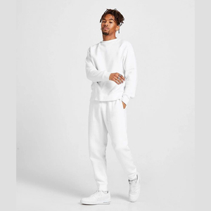 Ensemble de survêtement pour homme avec poches latérales, en coton épais et polyester doux, comprenant un sweat à capuche et un pantalon de survêtement - Product Image 6