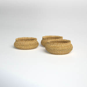 Cesta decorativa de algas marinas rústicas tejidas a mano Organice con estilo con esta cesta de fibra natural - Product Image 6