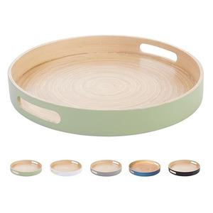 Bandeja de Bambú Ecológica con Laca, Diseño Personalizado, Bandeja para Servir, Excelente Decoración de Mesa, Platos, Regalos - Product Image 5