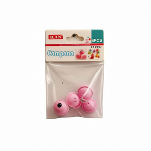 Ilan Campana 22Mm Campana Rosa 4 Pezzi Decorazioni Artigianali - Product Image 1
