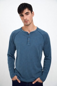 Camisa de Lino de Manga Larga para Hombre, Ligera, Transpirable, Informal, para Verano - Product Image 1