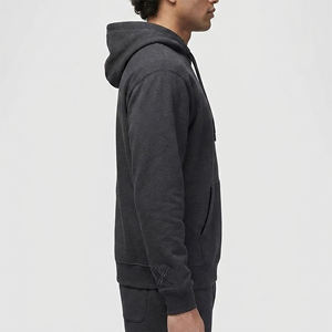 Regular Style Men's Hoodies 100% Cotton Fleece Custom Logo Hooded Sweatshirt Streetwear Style Casual Wear Hoodies For Men's Wear - Product Image 2