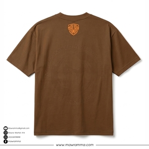 Camiseta de Manga Corta para Hombre, Diseño Estampado, Cuello Redondo, Corte Regular, Algodón Marrón, Estilo Casual, con la Frase "Think Positive Get Positive", Gran Venta - Product Image 4