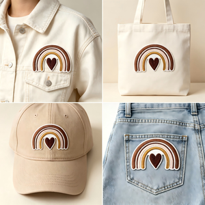 Parches bordados con logotipo al por mayor de fábrica, insignias termoadhesivas impresas para sombreros, chaquetas, ropa informal y de trabajo de lona - Product Image 5