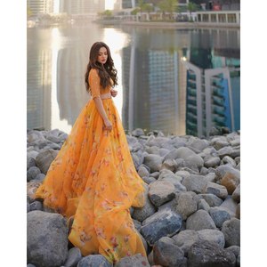 Magnifiques robes de soirée, véritable travail de miroir, Lehenga Choli pour les fêtes - Product Image 3