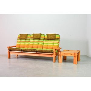 Scandinavian <b>Pine</b> Wood Side <b>Table</b> with Metal Frame | Wholesale Storage Shelf - Product Image 3