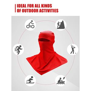 Cagoule longue d'été respirante à design personnalisé pour le cyclisme, protection solaire, couvre-tête, séchage rapide, évacuation de la transpiration - Product Image 2