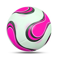 Ballon de football en cuir PU taille 5, thermocollé, cousu à la machine, résistant à l'usure, pour entraînement et match, intérieur/extérieur, haute qualité