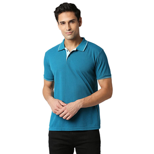 Polo de Lujo para Hombre, Corte Slim, 100% Algodón, Secado Rápido, Bordado, Manga Corta, Estilo Uniforme para Golf, Colorido, Técnico - Product Image 1
