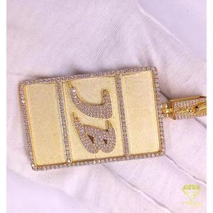 Exclusive <b>Initial</b> <b>Pendant</b> With Premium Moissanite Diamond Stones And Fashion Look - Product Image 6