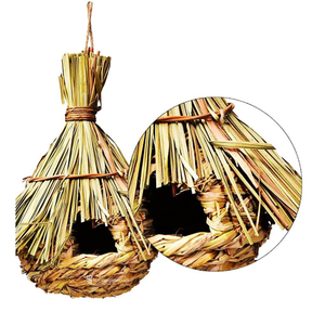 Casa para Pájaros de Hierba Natural, Ecológica, Colgante, para Pinzones y Aves Pequeñas, Refugio Duradero para Jardín - Product Image 2