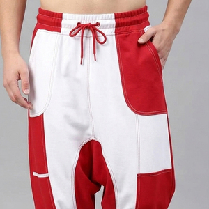 <b>Men</b> Drop Crotch Joggers <b>Elastic</b> Waist Winter Crotch Sweatpants Casual Loose Fit Crotch <b>Trousers</b> Cross Pants - Product Image 3