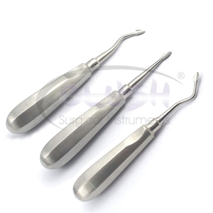 Manual Stainless Steel Dental Elevators Set Surgical Tooth Extraction Instruments Kit Ergonomic Grip 3 Pieces By <b>Blush</b> Surgical - Product Image 2