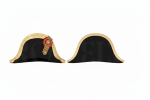 Junior uniform Accessory Peak <b>Cap</b> Gold Trim Decorative Uniform Style <b>Hat</b> Classic Design Headwear for Men Women Formal Wear - Product Image 2