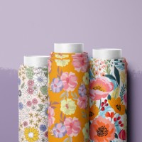 Nouvelle arrivée, tissu en coton léger à motif floral imprimé numériquement, voile doux pour robe
