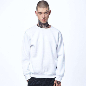 เสื้อสเวตเชิ้ตสีขาวคุณภาพสูง Urban High Street ไม่มีฮู้ด ไซส์ 5XL ทรงโอเวอร์ไซส์ คอกลม ไหล่ตก สไตล์สตรีทแวร์ ผ้าฝ้าย น้ำหนักเบา สวมใส่สบาย - Product Image 1