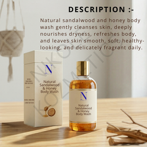 Gel Douche Hydratant aux Herbes au Bois de Santal Naturel et au Miel pour une Peau Douce et Nourrie – Marque Privée OEM - Product Image 5