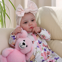 Boneka Bayi Reborn Realistis Babeside 20 Inch, Kepala Vinyl Lembut, Badan Kain, Siap Kirim dari Gudang AS, Pengiriman Cepat 3-7 Hari