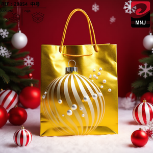 Sac cadeau en feuille d'or 26*32*10 BOLSA REGALO pour les fournitures de Noël - Product Image 3