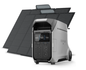 Generador Solar DELTA Pro <span class=keywords><strong>3</strong></span> de 4096 Wh con 2 Paneles Portátiles de 400 Wc, Salida de CA de 120/240 V y 4000 W, Generador Solar para Uso Doméstico - Product Image 1