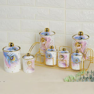 กล่องโลหะดีไซน์เนอร์คุณภาพดี งานแฮนด์เมด กล่องเก็บของดีไซน์เนอร์ ขายดีอันดับต้นๆ ของใช้ในครัว ภาชนะใส่อาหารโลหะสำหรับวางบนโต๊ะ - Product Image 1