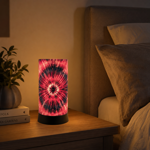 Red Spiral Glow LED Table Lamp <b>USB</b> Powered Modern Bedside <b>Night</b> <b>Light</b> Decorative Accent Lamp for Bedroom Living Room Office - Product Image 4