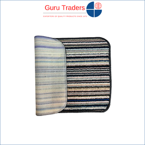 Custom Color & Size Possible for Top Notch Quality Rectangle Shape Multicolour Running Wires Chindi Door Mats for Home Entrance - Product Image 2