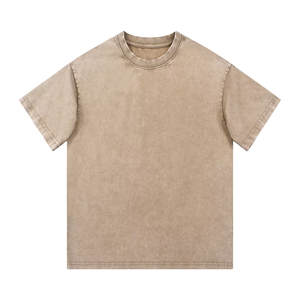 Camiseta de Hombre 100% Algodón, Color Sólido, Cuello Redondo, Manga Corta, Corte Holgado, Casual, Ecológica, Transpirable, Tejido Jersey - Product Image 2
