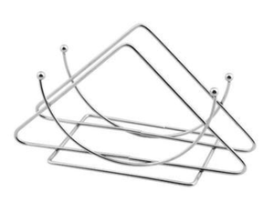 Creative 2 Slot Iron Napkin Holder with Round Base Rose Gold Copper <b>Paper</b> Dispenser Stand for <b>Kitchen</b> Countertop Napkin Holder - Product Image 5