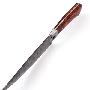 Couteau de cuisine professionnel artisanal à lame en acier à motifs, poignée confortable pour trancher, couteau de chef en acier Damas de qualité supérieure - Product Image 6