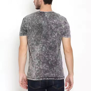 T-shirt long surdimensionné 100 % coton délavé à l'acide pour homme, style streetwear vintage, manches courtes, haute qualité, vente en gros personnalisée - Product Image 5