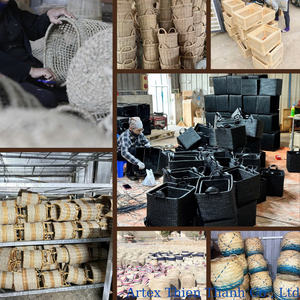 Panier de balle de maïs tissé à la main durable bac de rangement écologique naturel fait à la main décor à la maison du Vietnam - Product Image 6