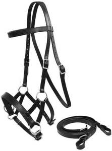 En gros, Bridon en cuir de cheval avec rênes, Durable, Confortable, Équipement d'équitation de qualité supérieure pour l'entraînement, la compétition et les spectacles - Product Image 2
