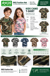 T-shirt en coton camouflage pour homme, manches courtes, col rond, coupe classique, imprimé numérique, tissu tricoté anti-boulochage, 160g - Product Image 2