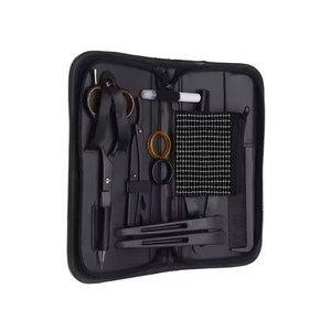 Kit de Tijeras de Peluquería de Alta Calidad en Color Plateado, 6 Piezas, Hermosos Kits de Peluquería con Estuche de Cuero con Cierre - Product Image 3