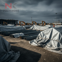 Bâche en PE robuste, résistante aux déchirures, imperméable, en plastique, pour l'agriculture industrielle et la couverture de camions, exportations en Inde