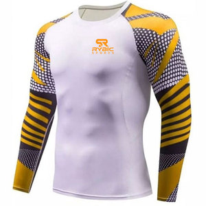 T-shirt d'entraînement pour hommes à prix abordable, en tissu extensible épais, imprimé, pour l'entraînement - Product Image 3