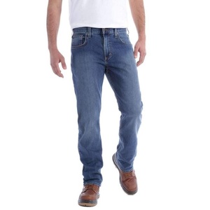 กางเกงยีนส์ทรงตรงลำลองขายาว คุณภาพสูง สไตล์ตะวันตก บริการ OEM เสื้อผ้าผู้ชาย กางเกงยีนส์ลำลอง - Product Image 2